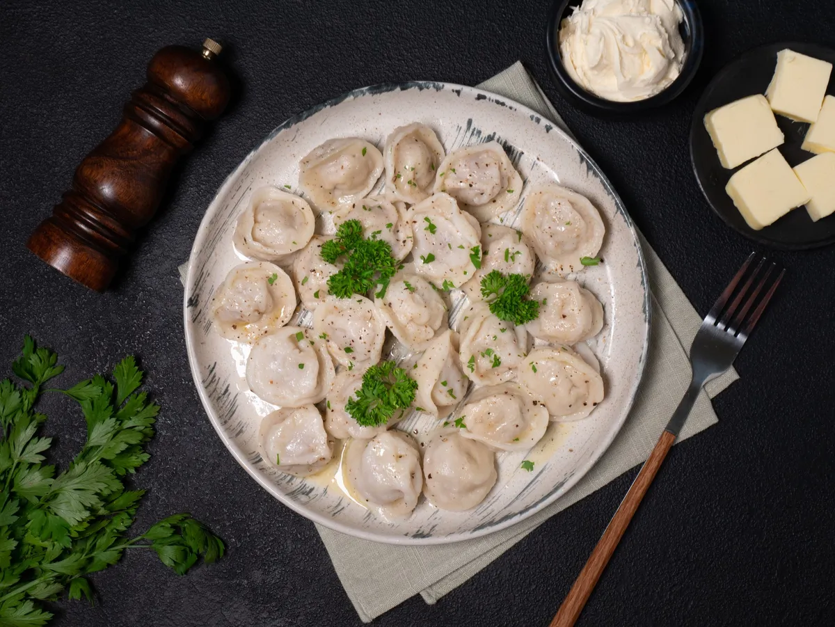 Frozen Chicken Dumplings (Pelmeni)